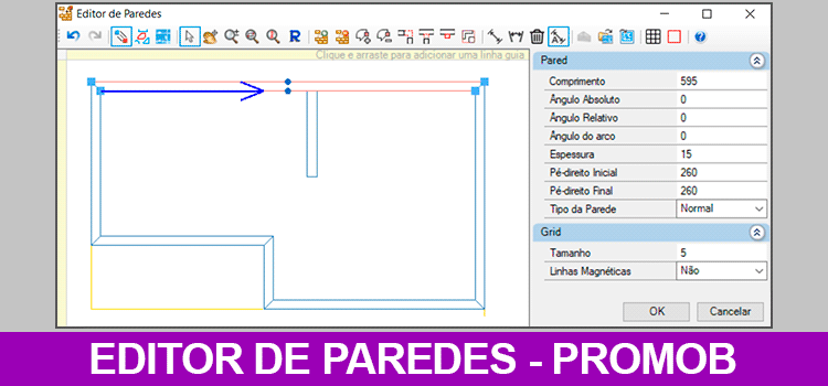 Editor de paredes – Promob